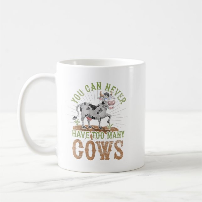 Mug Funny Farm Animal Lover Cute Cow Lrbva. Per (Gauche)
