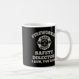 Mug Funny Fireworks Directeur de la sécurité Firefight