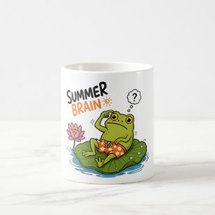 Mug Funny Frog Summer Brain Grenouille de dessin animé