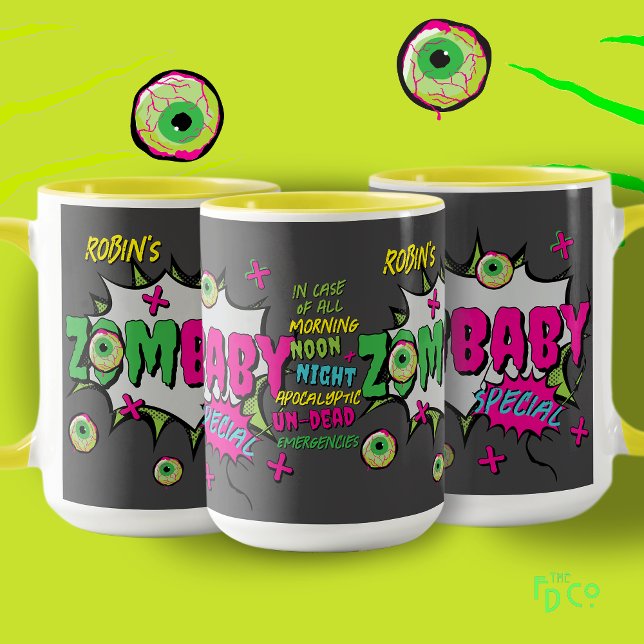 Mug Funny Fun ‘ZomBaby’ Special Pop Art  (Créateur téléchargé)