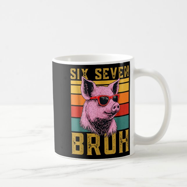 Mug Funny G 67 6 7 Six Seven Meme Animal Retro Design  (Droite)