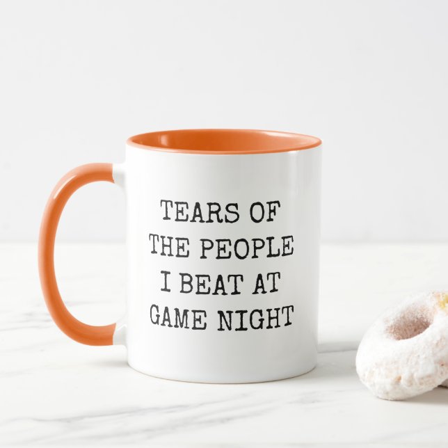 Mug Funny Game Night Winner (Avec donut)