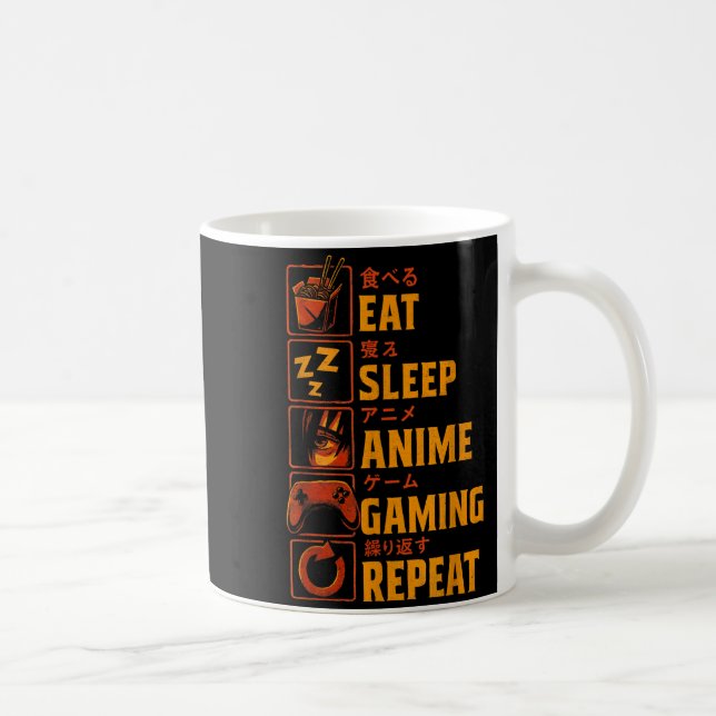 Mug Funny Gamer Anime Graphic Tee Men Boys Teens Video (Droite)
