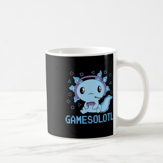 Mug Funny Gamesolotl Anime Kawaii Gaming Axolotl (Droite)