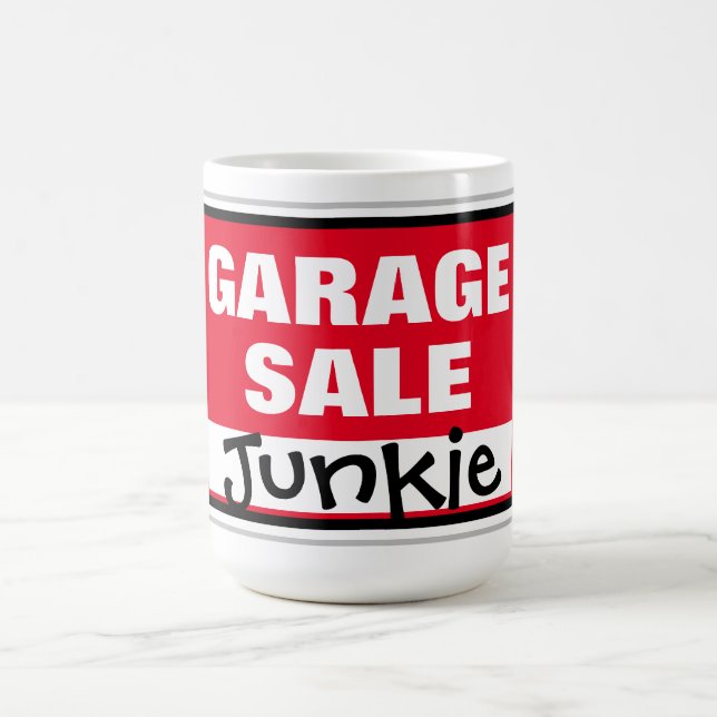 Mug Funny Garage Vente Junkie (Centre)
