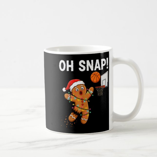 Mug Funny Gingerbread Basketball Christmas Santa Cooki (Droite)
