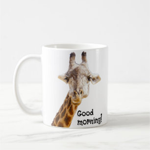 Mug Funny Giraffe Good Morning Salutation Faune