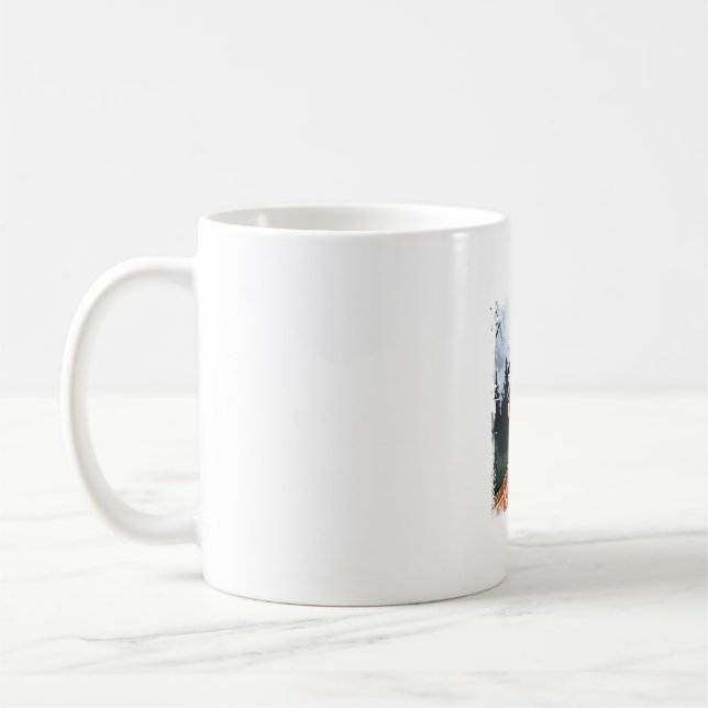 Mug Funny Giraffe UFO Zoo Animal Weird Meme Graphique  (Gauche)