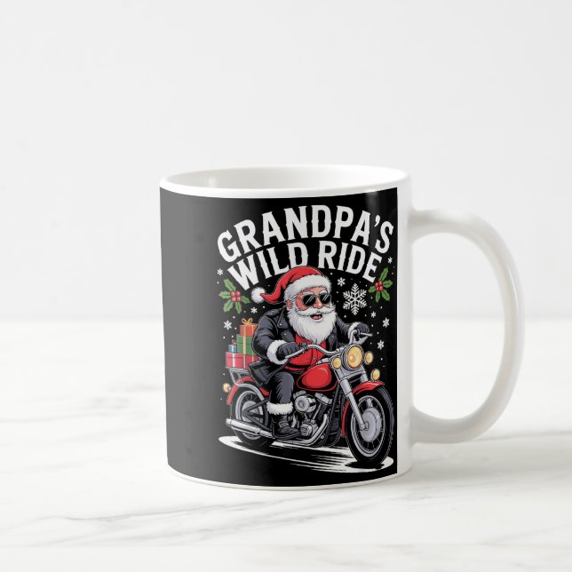 Mug Funny Grandpa's Biker Ride Christmas Motorcycle Sa (Droite)