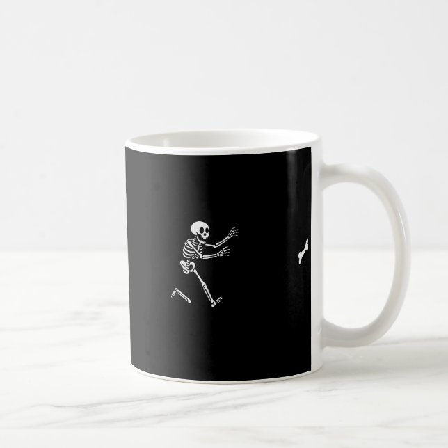 Mug Funny Great Dane Running Skeleton Halloween  (Droite)