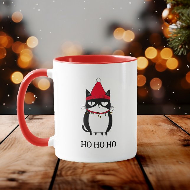 Mug Funny Grouchy Chat Catmas Humour Noël (Créateur téléchargé)