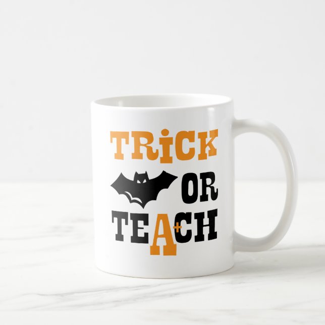 Mug Funny Halloween Enseignant Cadeau École de chauve- (Droite)
