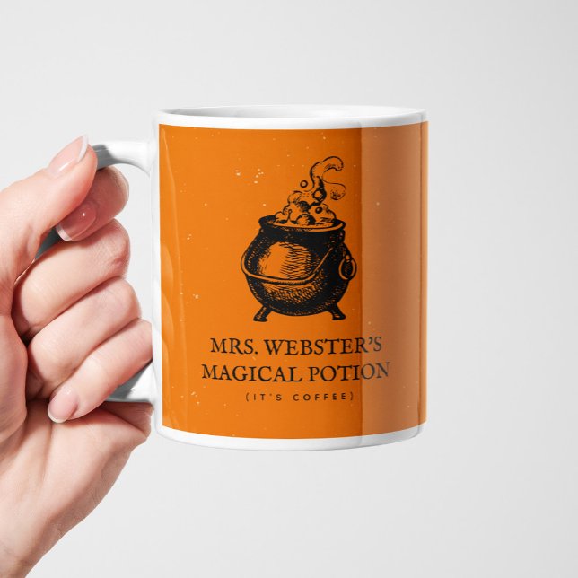 Mug Funny Halloween potion magique orange (Créateur téléchargé)