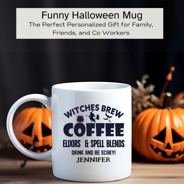 Mug Funny Halloween sorcières brasser Personnalisé (Créateur téléchargé)