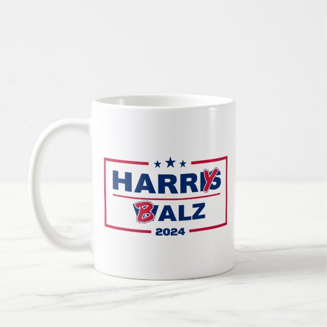 Mug Funny Harris Walz 2024 Harry Balz 2024 (Gauche)