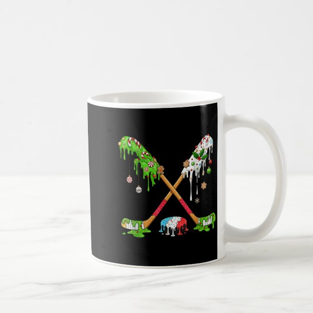 Mug Funny Hockey Holiday Candy Cane Gingerbread  (Droite)