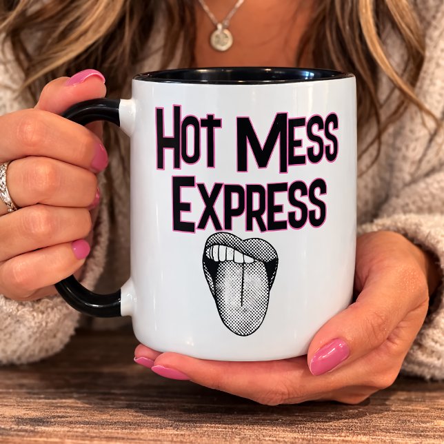 Mug Funny Hot Mess Express (Créateur téléchargé)