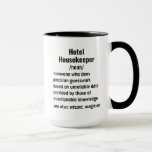Mug Funny Hotel Housekeeper Définition cadeaux<br><div class="desc">Idées cadeaux uniques pour l'Hôtel Housekeeper : Découvrez une variété de cadeaux réfléchis pour l'Hôtel Housekeeper, adapté à la fois pour les hommes et les femmes. Des idées cadeaux amusantes et pratiques aux objets qui célèbrent leur passion pour la faune, ces sélections honorent le dévouement et l'expertise de ceux qui...</div>