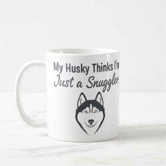 Mug Funny Husky Dog Snuggler