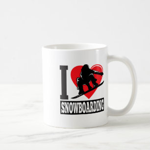 Mug Funny I Love Snowboard - Amateurs de neige Cadeau