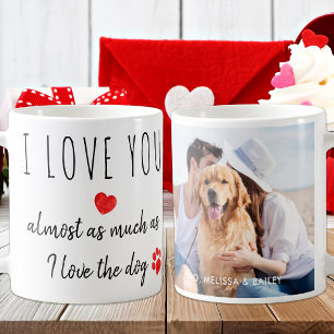 Mug Funny I Love You Dog Valentines Day Custom Photo
