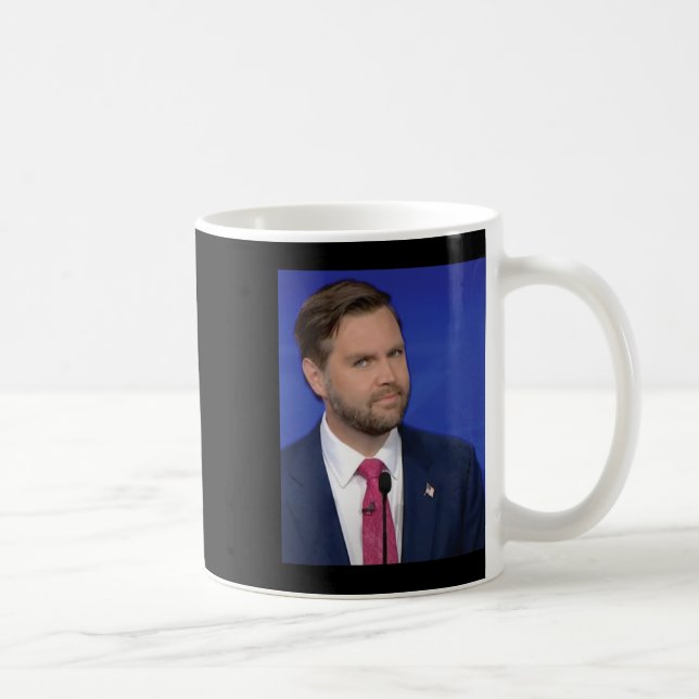 Mug Funny J.d Vance Meme Vice President Dete Face  (Droite)