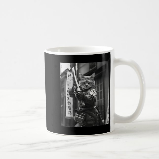 Mug Funny Japonais Samurai Chat Mème Martial Arts Papa (Droite)