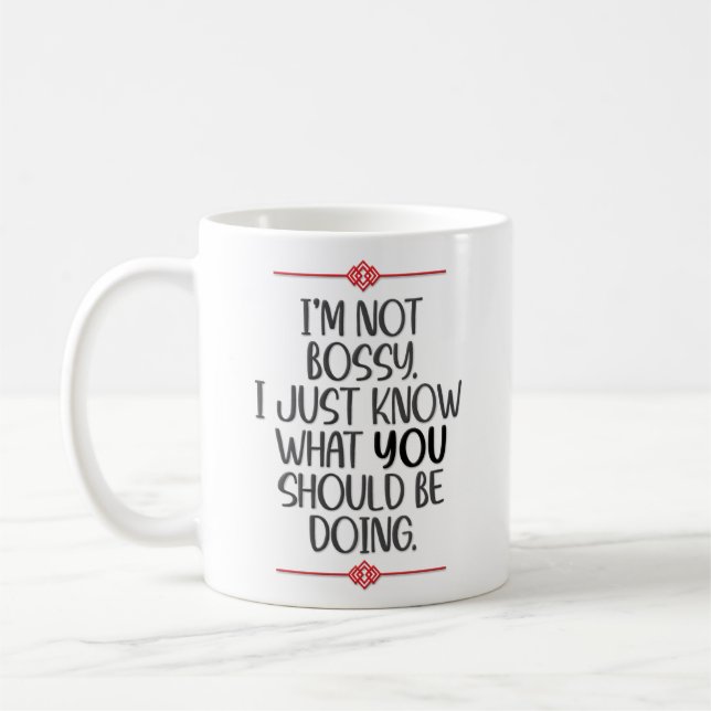 Mug Funny "Je ne suis pas un garçon" (Gauche)