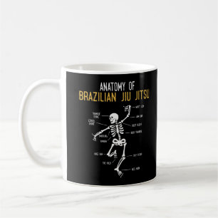 Mug Funny Jiu Jitsu Fighter Anatomy BJJ Humour d'entra
