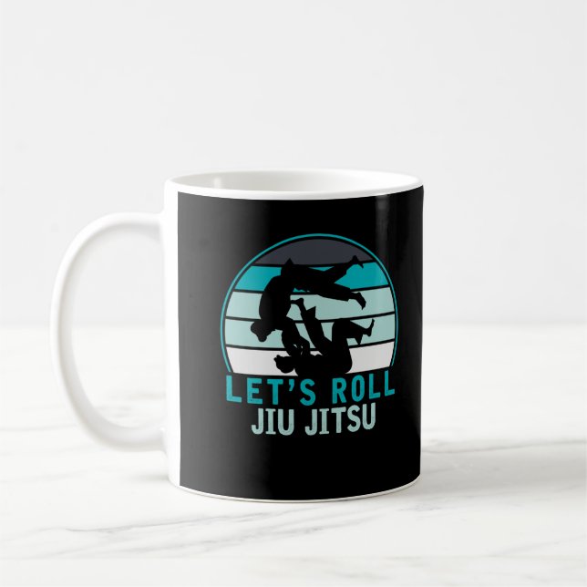 Mug Funny Jiu Jitsu Roll Fighters BJJ Humour d'entraîn (Gauche)