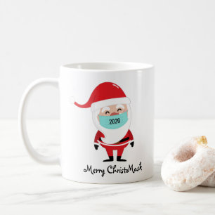 Mug Funny Joyeux Père Noël de Noël portant le masqu