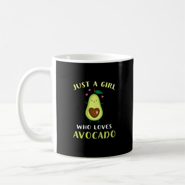 Mug Funny Just A Girl Who Loves Avocado (Gauche)