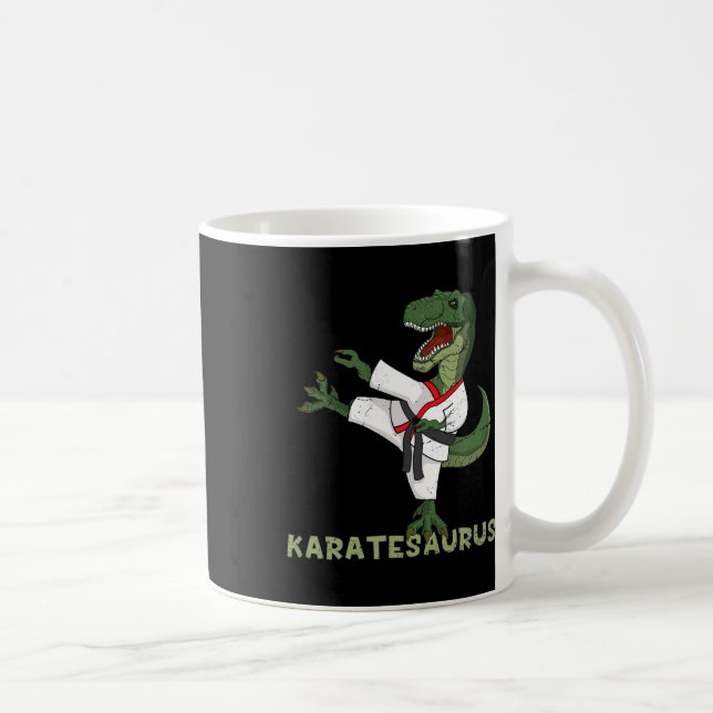 Mug Funny Karate Dinosaur Karatesaurus T-rex Graphic K (Droite)