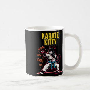 Mug Funny Karate Kitty - Champion Feline des arts mart