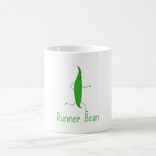 Mug Funny Kawaii Runner Bean Graphic Running Gift