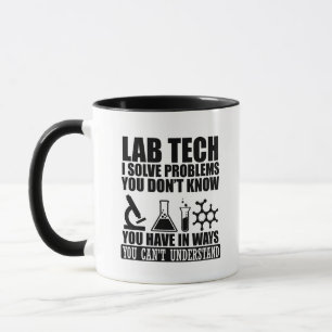 Mug Funny lab tech cite laboratoire technicien humour