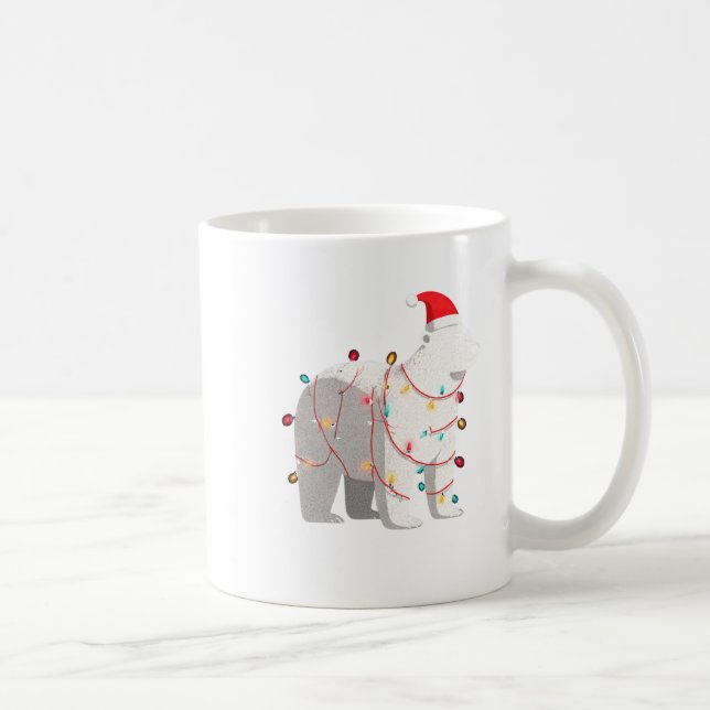 Mug Funny Lar Bear Christmas Graphics Animal Lights Lo (Droite)