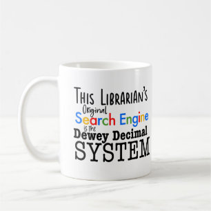 Mug Funny Librarian Dewey Decimal Search Engine System