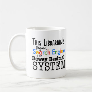 Mug Funny Librarian Dewey Decimal Search Engine System