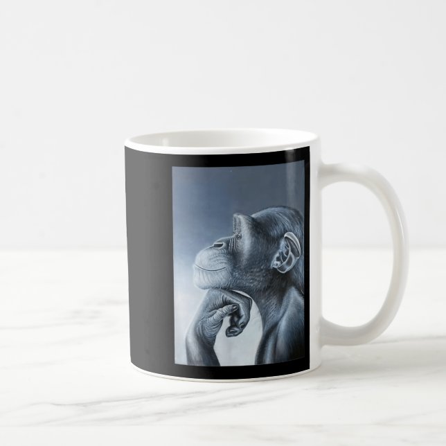 Mug Funny Lion Singe Mème Ragebait Mème Brainrot Gen (Droite)