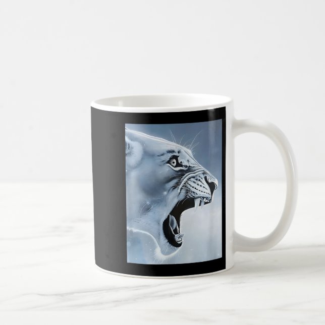 Mug Funny Lion Singe Mème Ragebait Mème Brainrot Gen (Droite)