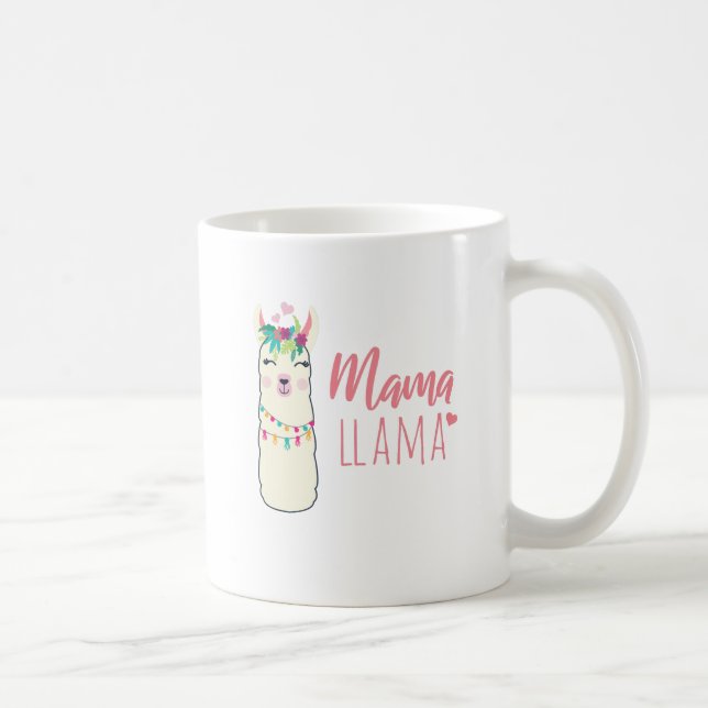 Mug Funny Llama MAMA mignonne Fête des mères Anniversa (Droite)