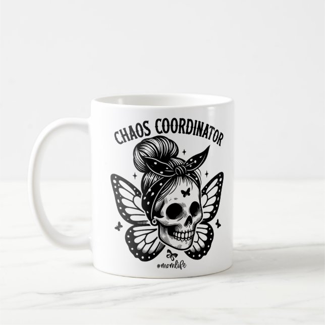 Mug Funny Maman Chemise Chaos Coordinateur Maman Cadea (Gauche)
