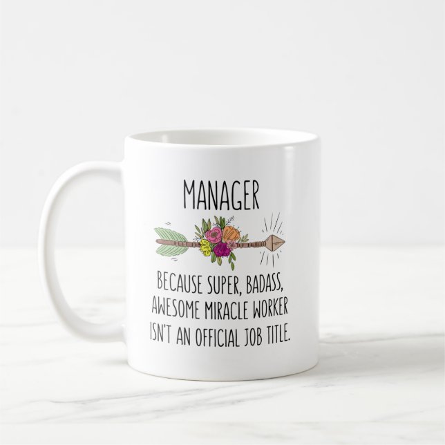 Mug Funny Manager Nouvelle Idée Cadeau Boss Future (Gauche)