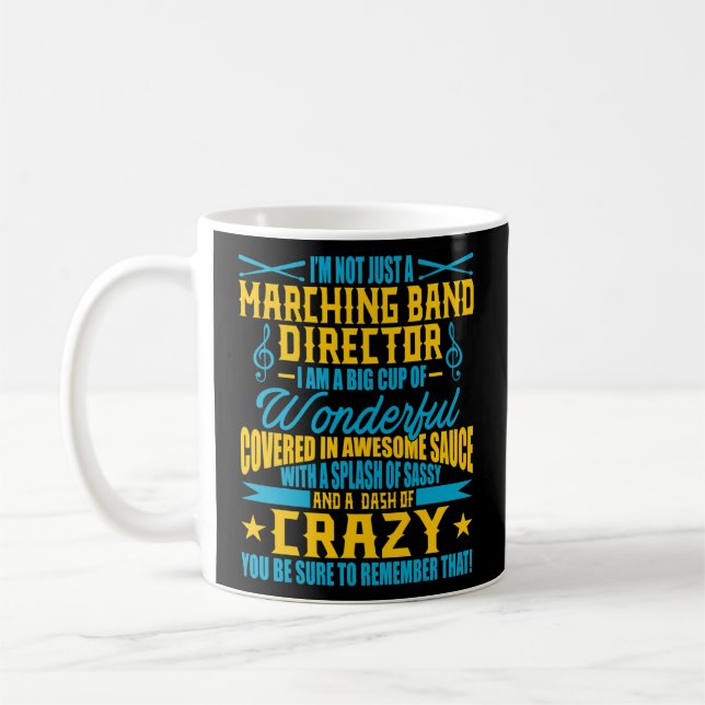Mug Funny Marching Band Directeur Musique Band Enseign (Gauche)