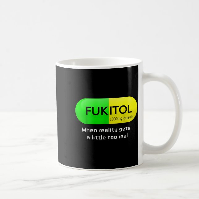 Mug Funny Medication Gooditol Capsule Pharmacy Humor  (Droite)