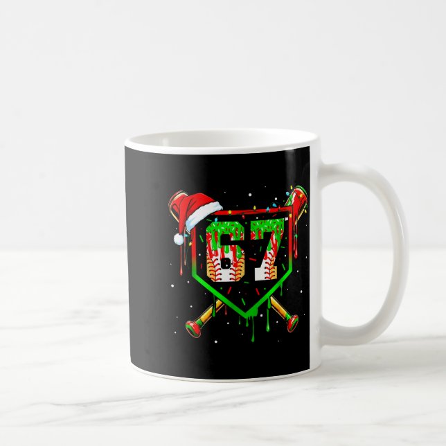 Mug Funny Meme 67 Christmas Baseball Ice Cream Men Boy (Droite)