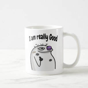 Mug Funny Meme Character – Cool Expression Sticker
