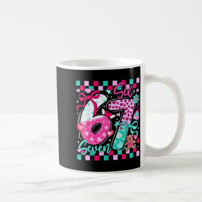 Mug Funny Meme Valentine Six Seven 6 7 Valentine Heart (Droite)