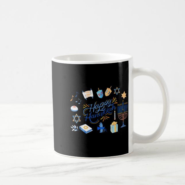 Mug Funny Menorah Hanukkah 2025 Meowzel Chanukah Jewis (Droite)